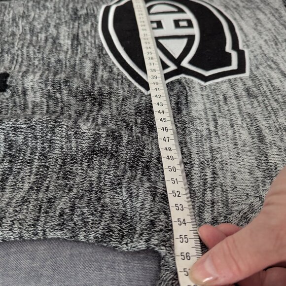 NHL Montreal Canadiens Grey and Black Knitted Hoodie - Size XL - Picture 7 of 12